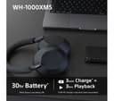 Sony WH-1000XM5 Headphones Midnight Blue thumbnail 6