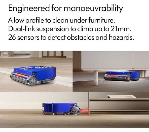 DYSON 360 Vis Nav Robot Vacuum Cleaner - Blue & Nickel - Image 6