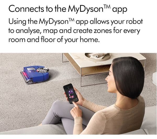 DYSON 360 Vis Nav Robot Vacuum Cleaner - Blue & Nickel - Image 8