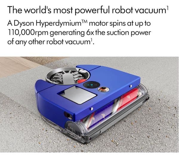 DYSON 360 Vis Nav Robot Vacuum Cleaner - Blue & Nickel - Image 9