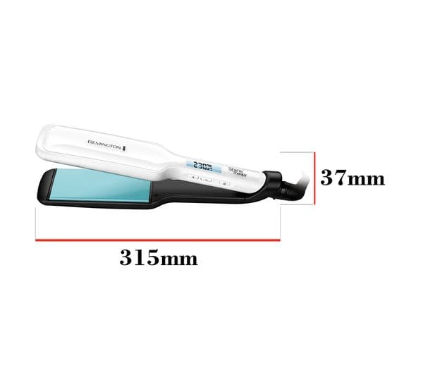 REMINGTON Shine Therapy S8550 Hair Straightener - White & Blue - Image 4