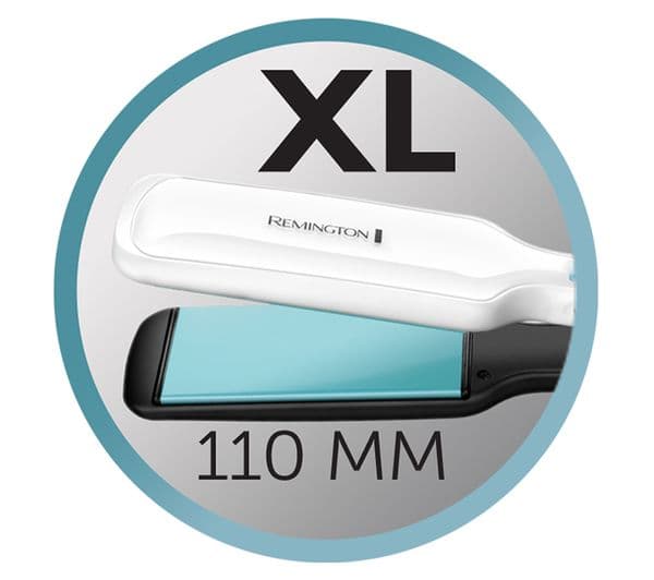 REMINGTON Shine Therapy S8550 Hair Straightener - White & Blue - Image 8