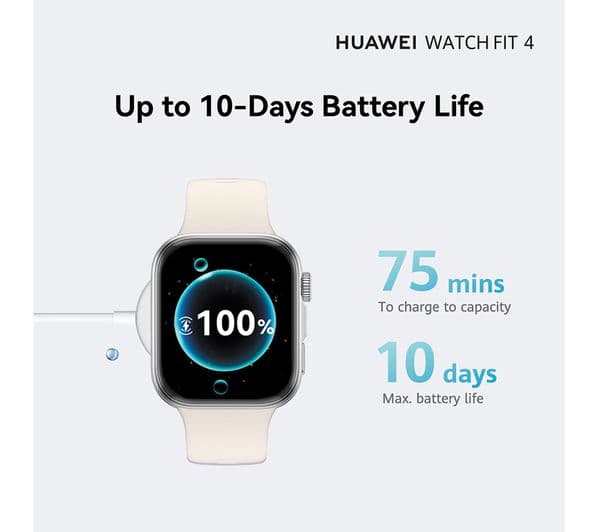 HUAWEI Watch Fit 4 Smartwatch Silver - Image 6