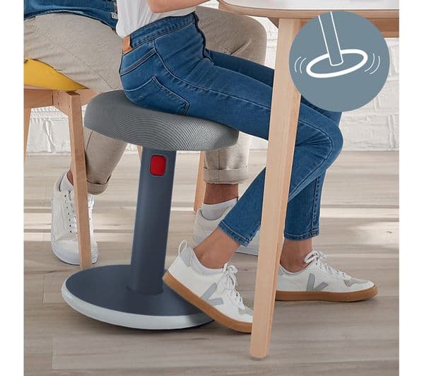 LEITZ Ergo Cosy Sit-Stand Stool - Grey - Image 7