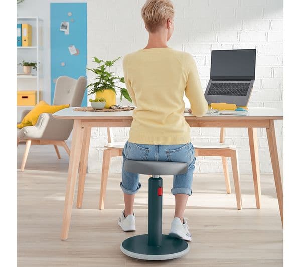 LEITZ Ergo Cosy Sit-Stand Stool - Grey - Image 10