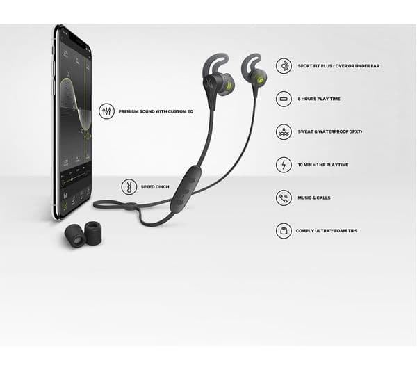 JAYBIRD X4 Wireless Bluetooth Headphones - Metallic Glacier Silver - Image 8