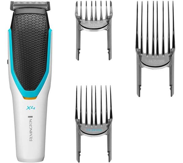 REMINGTON Power-X X4 HC4000 Hair Clipper - White & Black - Image 1