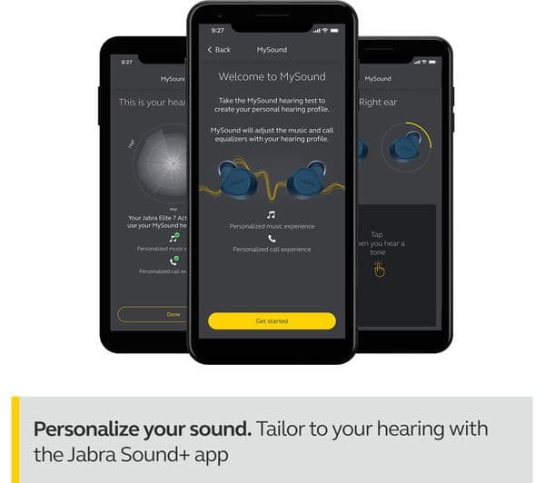 JABRA Elite 7 Active Wireless Bluetooth Noise-Cancelling Earbuds - Black - Image 5
