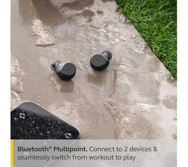 JABRA Elite 7 Active Wireless Bluetooth Noise-Cancelling Earbuds - Black - Image 6