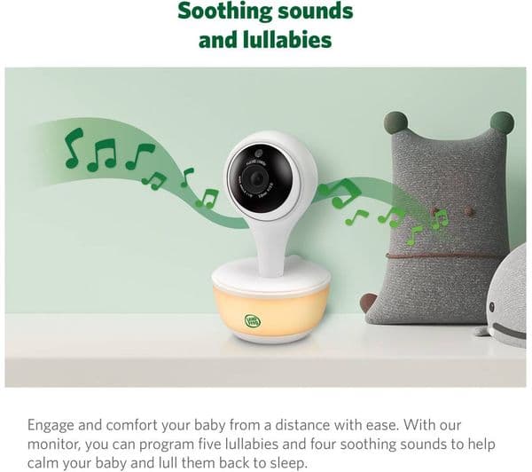 LEAPFROG LF815HD 5" Smart Video Baby Monitor - White - Image 6