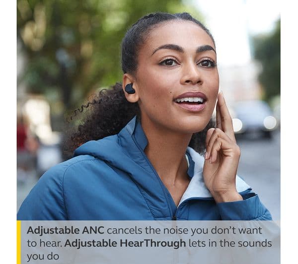 JABRA Elite 7 Active Wireless Bluetooth Noise-Cancelling Earbuds - Navy - Image 9