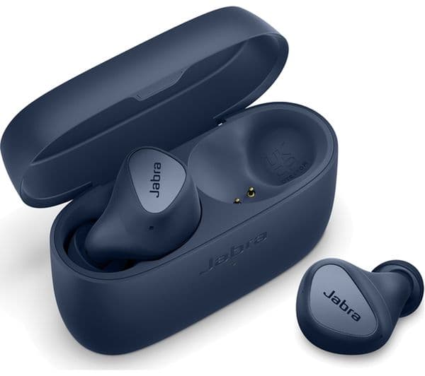 JABRA Elite 4 Wireless Bluetooth Noise-Cancelling Earbuds - Navy - Image 1
