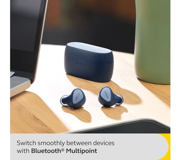 JABRA Elite 4 Wireless Bluetooth Noise-Cancelling Earbuds - Navy - Image 7