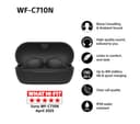 Sony WF-C710N Earbuds Black thumbnail 9