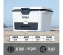 Ninja FB151UKWH FrostVault 47L Hard Cooler with Dry Zone - Cloud White thumbnail 7