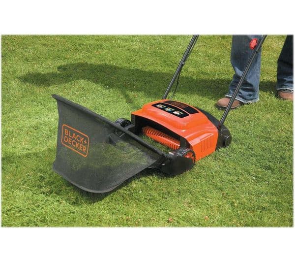 BLACK + DECKER GD300-GB Corded Lawn Raker - Black & Orange - Image 2