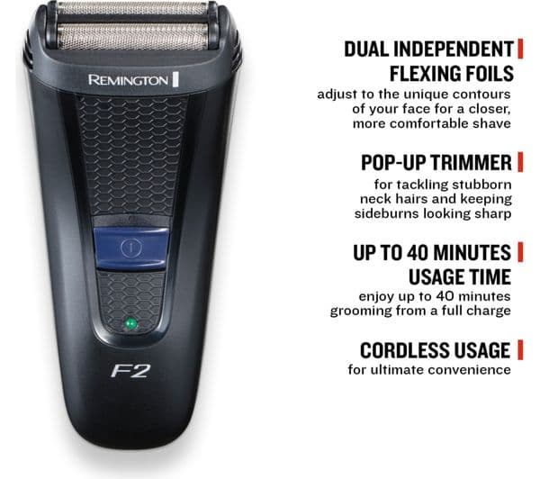 REMINGTON Style Series F2002 F2 Foil Shaver - Black - Image 7