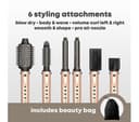 REVAMP Dynamic Radiance Pro Blow Dry 7-in-1 Ionic ​Air Styler - Gold thumbnail 6