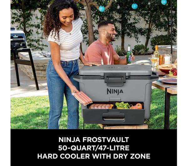 Ninja FB151UKGY FrostVault 47L Hard Cooler with Dry Zone - Slate Grey - Image 2