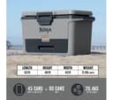 Ninja FB151UKGY FrostVault 47L Hard Cooler with Dry Zone - Slate Grey thumbnail 7