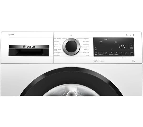 BOSCH Series 6 WGG244F9GB i-DOS 9 kg 1400 Spin Washing Machine - White - Image 8