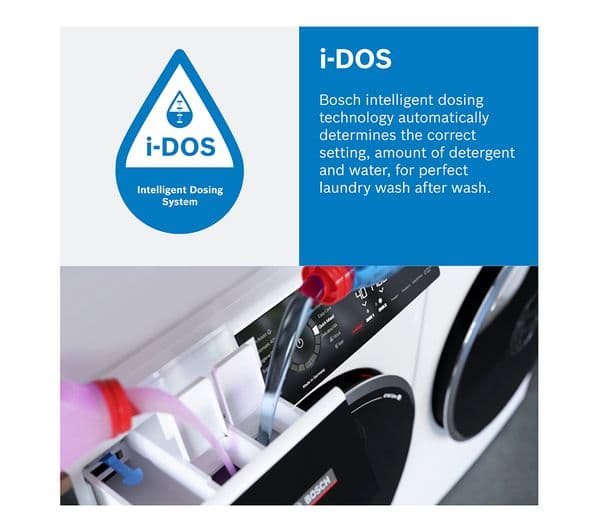 BOSCH Series 6 WGG244F9GB i-DOS 9 kg 1400 Spin Washing Machine - White - Image 4