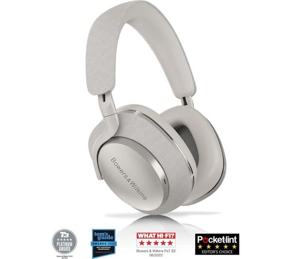 Bowers & Wilkins Px7 S2 Wireless Bluetooth Noise-Cancelling Headphones - Grey - Image 2