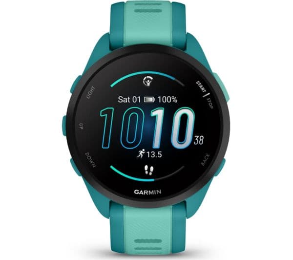 Garmin Forerunner 165 Smartwatch 43mm Turquoise Aqua - Image 1