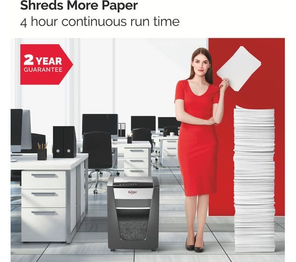 REXEL Momentum X420 Cross Cut Paper Shredder - Image 4