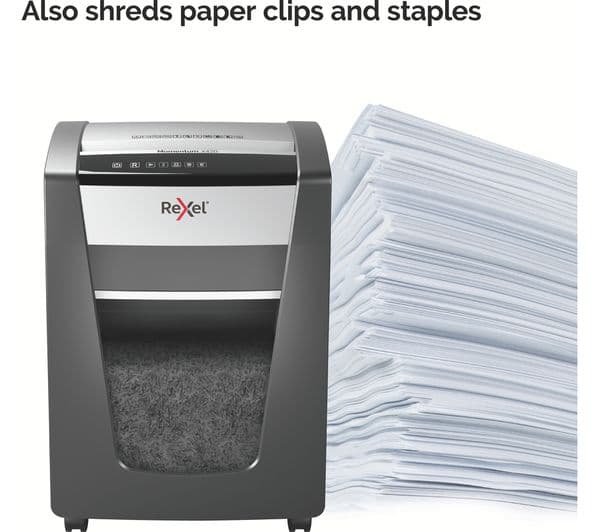 REXEL Momentum X420 Cross Cut Paper Shredder - Image 7