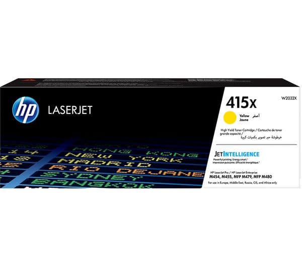 HP 415X - High Yield - yellow - original - LaserJet - toner cartridge (W2032X) - Image 1