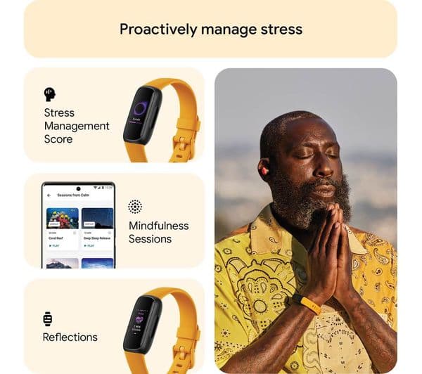 Fitbit Inspire 3 Smartwatch Orange - Image 3