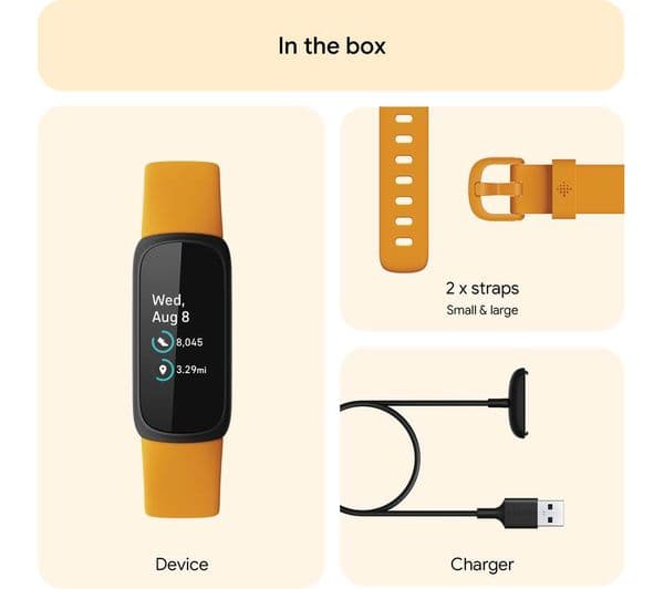 Fitbit Inspire 3 Smartwatch Orange - Image 6