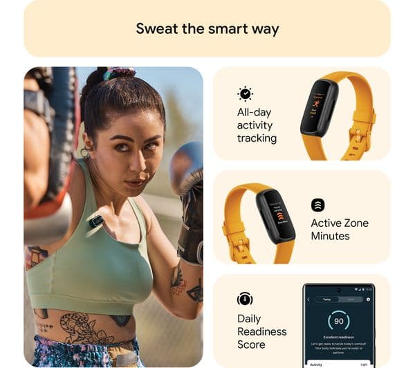 Fitbit Inspire 3 Smartwatch Orange - Image 8