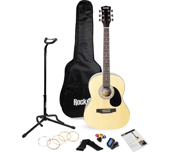 ROCKJAM RJW-103-N-PK Acoustic Guitar Bundle - Natural - Image 1