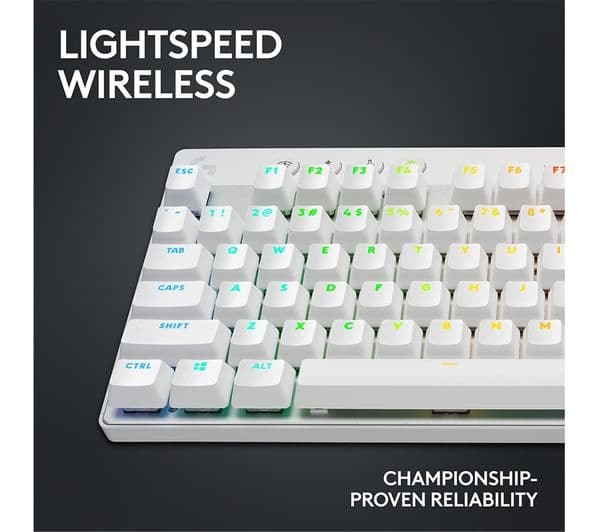 LOGITECH G Pro X TKL Gaming Keyboard White - Image 3