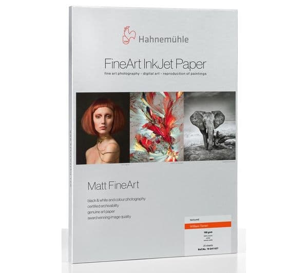 HAHNEMUEHLE Digital FineArt William Turner A4 Watercolour Textured Photo Paper - 25 Sheets - Image 1