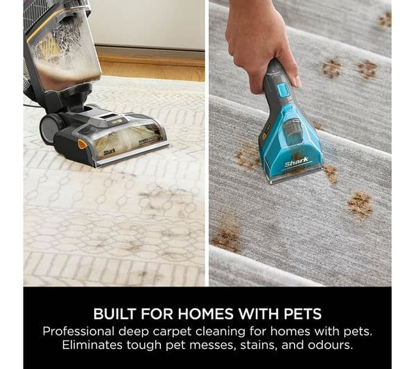 SHARK CarpetXpert HairPro Pet with StainStriker EX300UK Upright Carpet Cleaner - Silver & Fuchsia - Image 2