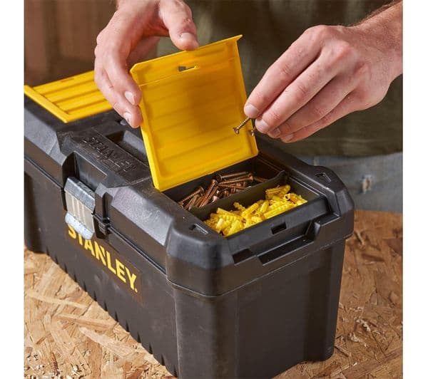 STANLEY STST1-75521 Essential Toolbox - 19", Black & Yellow - Image 4