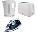 IGENIX IGPK29 2-Slice Toaster, Kettle & Iron Bundle - White thumbnail 1