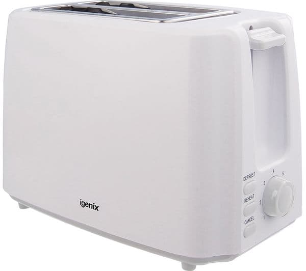 IGENIX IGPK29 2-Slice Toaster, Kettle & Iron Bundle - White - Image 2