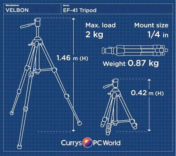 VELBON EF-41 Tripod - Image 2