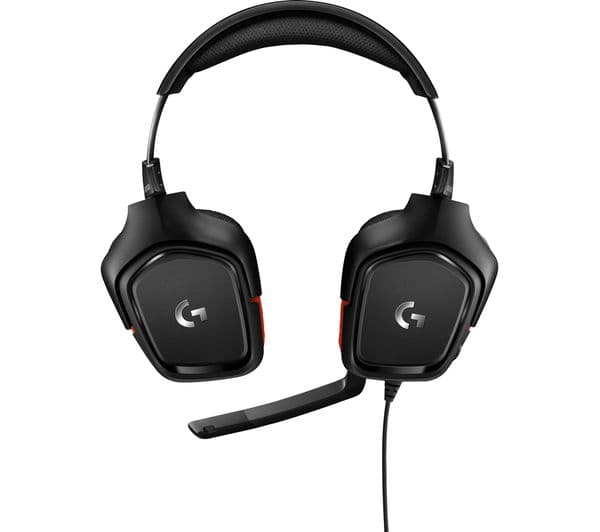 LOGITECH G332 Gaming Headset - Black & Red - Image 9