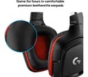 LOGITECH G332 Gaming Headset - Black & Red thumbnail 3