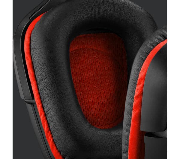 LOGITECH G332 Gaming Headset - Black & Red - Image 7