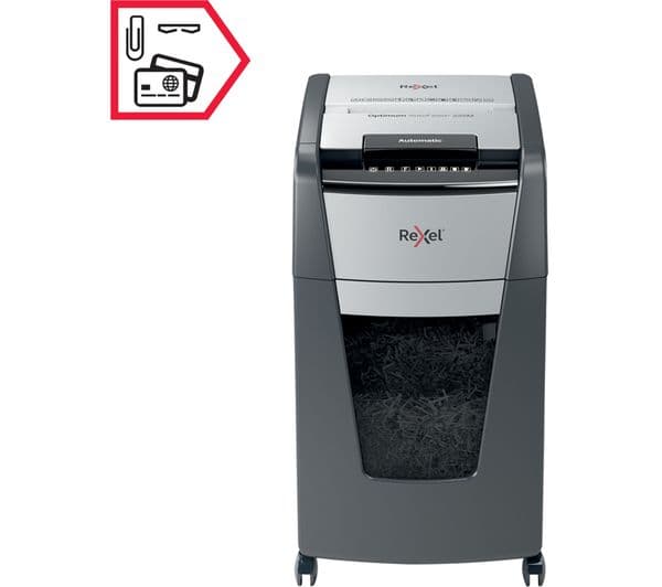 REXEL Optimum AutoFeed+ 225M Micro Cut Paper Shredder - Image 4