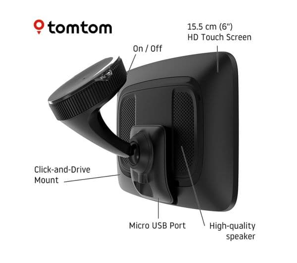 TOMTOM GO Discover 6" Sat Nav - Worldwide Maps - Image 2