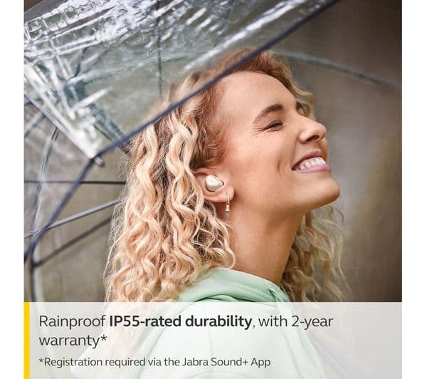 JABRA Elite 3 Wireless Bluetooth Earbuds - Light Beige - Image 10
