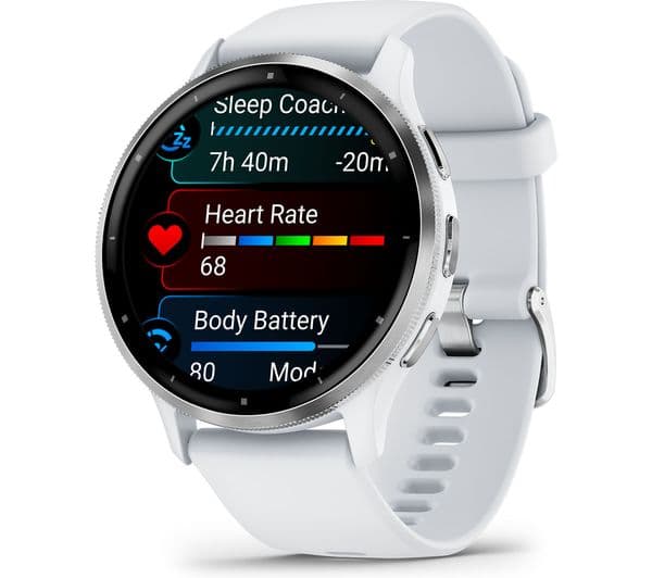 Garmin Venu 3 Smartwatch Silver & Whitestone - Image 9