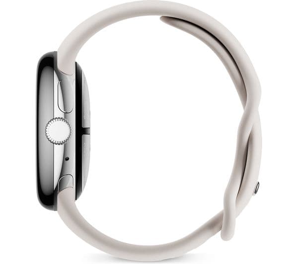 GOOGLE Pixel Watch 2 4G with Google Assistant - Silver, Porcelain Strap - Image 5